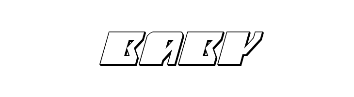 Space Runner 3D Italic  Free Fonts Download