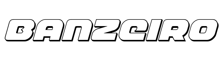 Front Runner 3D Italic  Free Fonts Download