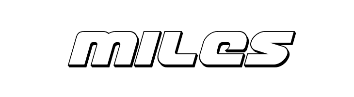 Front Runner 3D Italic  Free Fonts Download