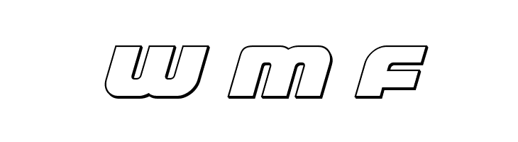 Front Runner Outline Italic  Free Fonts Download