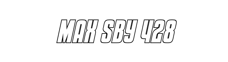 Special Agent Outline Italic  Free Fonts Download