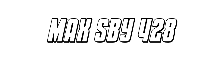 Special Agent 3D Italic  Free Fonts Download