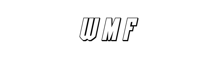 Special Agent 3D Italic  Free Fonts Download