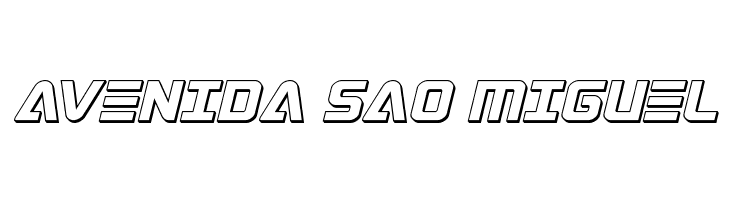 Astro Armada 3D Italic  Free Fonts Download