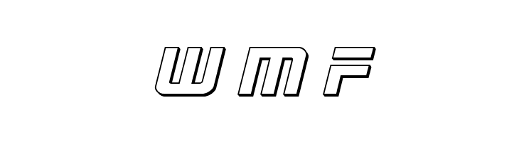 Astro Armada 3D Italic  Free Fonts Download