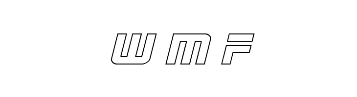 Astro Armada Outline Italic  Free Fonts Download