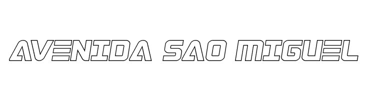 Astro Armada Outline Semi-Ital  Free Fonts Download