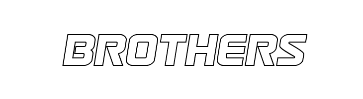 Astro Armada Outline Semi-Ital  Free Fonts Download