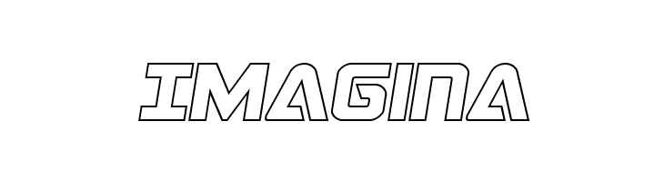 Astro Armada Outline Semi-Ital  Free Fonts Download