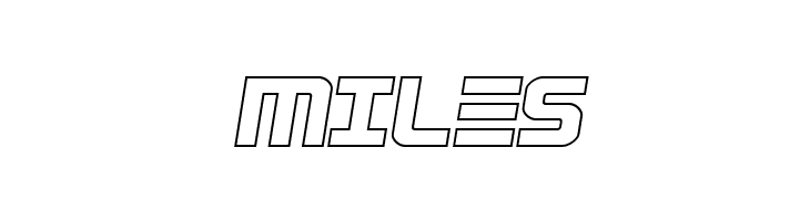 Astro Armada Outline Semi-Ital  Free Fonts Download