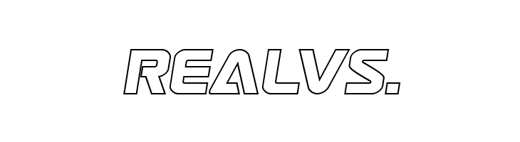 Astro Armada Outline Semi-Ital  Free Fonts Download