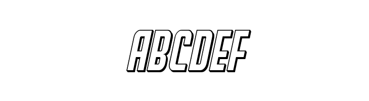 Peace & Houston 3D Italic  Free Fonts Download