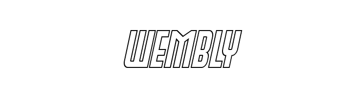 Peace & Houston Outline Italic  Free Fonts Download