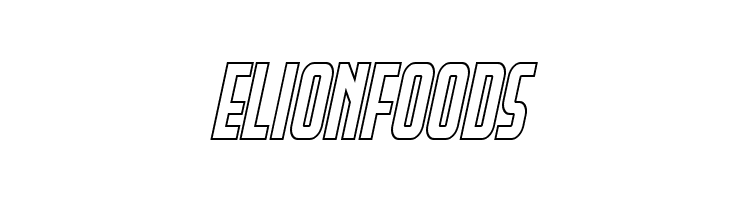 Peace & Houston Outline Italic  Free Fonts Download