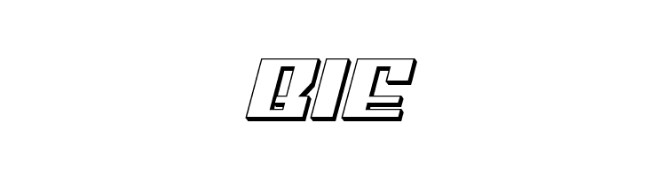 American Grain 3D Italic  Free Fonts Download