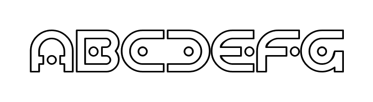 SF Planetary Orbiter Outline  Free Fonts Download