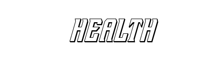 Drive Corps 3D Italic  Free Fonts Download