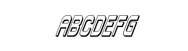 Blizzard Shaft 3D Super-Italic  Free Fonts Download