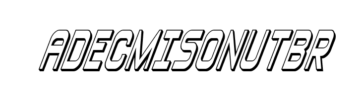 Blizzard Shaft 3D Super-Italic  Free Fonts Download