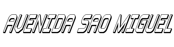 Blizzard Shaft 3D Super-Italic  Free Fonts Download