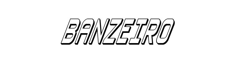 Blizzard Shaft 3D Super-Italic  Free Fonts Download