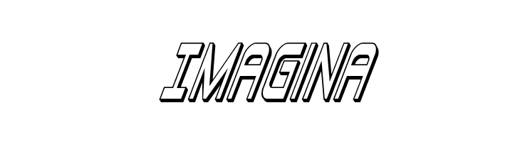 Blizzard Shaft 3D Super-Italic  Free Fonts Download