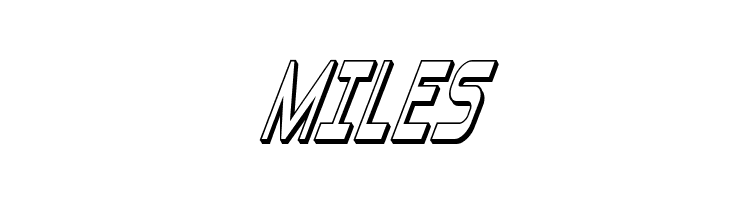 Blizzard Shaft 3D Super-Italic  Free Fonts Download