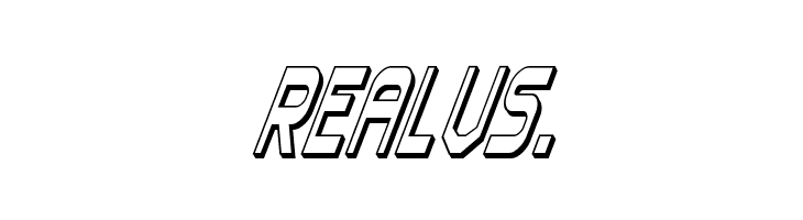 Blizzard Shaft 3D Super-Italic  Free Fonts Download