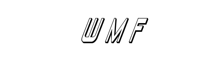 Blizzard Shaft 3D Super-Italic  Free Fonts Download