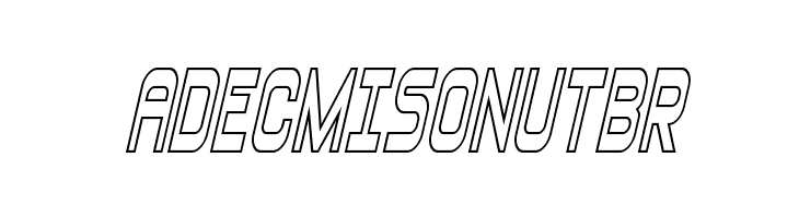 Blizzard Shaft Outline SemItal  Free Fonts Download