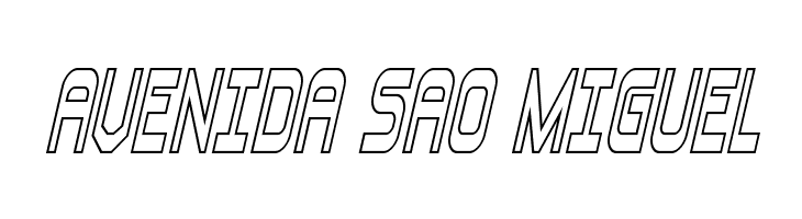 Blizzard Shaft Outline SemItal  Free Fonts Download