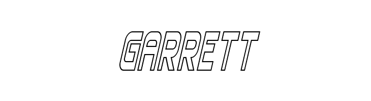 Blizzard Shaft Outline SemItal  Free Fonts Download