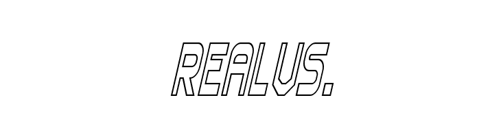 Blizzard Shaft Outline SemItal  Free Fonts Download