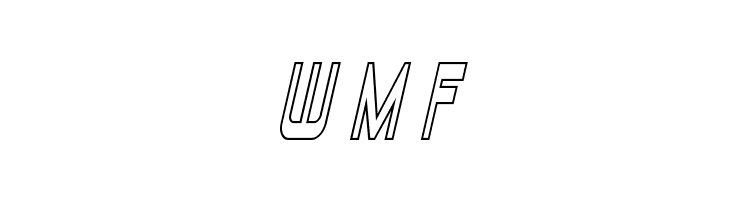 Blizzard Shaft Outline SemItal  Free Fonts Download