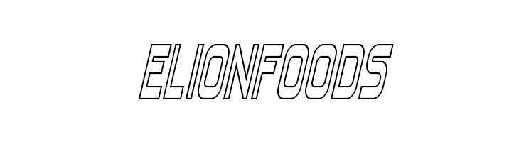 Blizzard Shaft Outline SemItal  Free Fonts Download