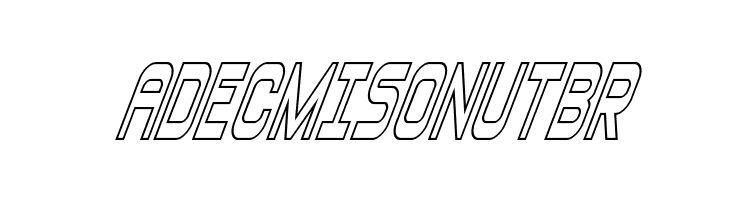 Blizzard Shaft Outline SuperIt  Free Fonts Download