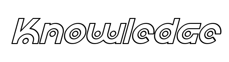 SF Planetary Orbiter Outline Italic  Free Fonts Download