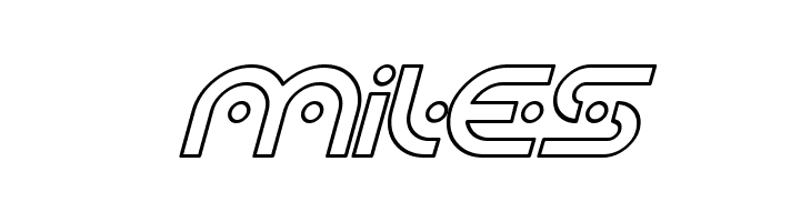 SF Planetary Orbiter Outline Italic  Free Fonts Download