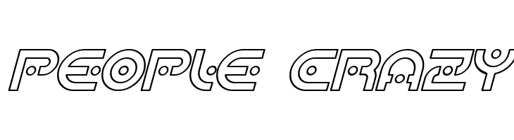 SF Planetary Orbiter Outline Italic  Free Fonts Download