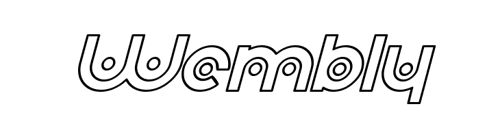 SF Planetary Orbiter Outline Italic  Free Fonts Download