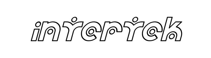SF Planetary Orbiter Outline Italic  Free Fonts Download