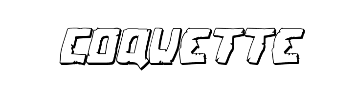 Coffin Stone 3D Italic  Free Fonts Download