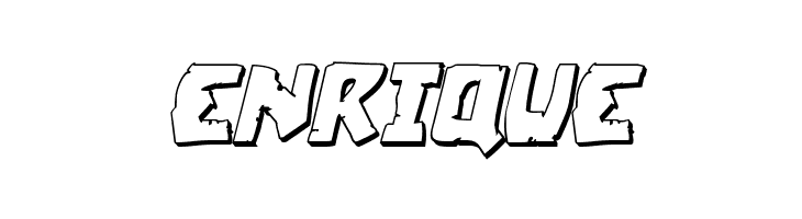 Coffin Stone 3D Italic  Free Fonts Download