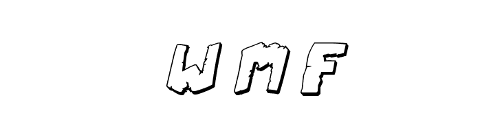 Coffin Stone 3D Italic  Free Fonts Download