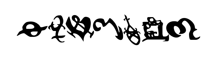 Devil's Tongue Leftalic  Free Fonts Download