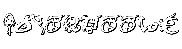 Devil's Tongue 3D  Free Fonts Download