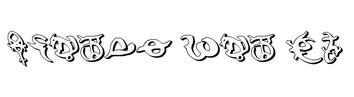 Devil's Tongue 3D Leftalic  Free Fonts Download