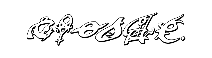 Devil's Tongue 3D Italic  Free Fonts Download