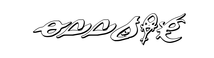 Devil's Tongue 3D Italic  Free Fonts Download