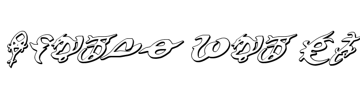 Devil's Tongue 3D Italic  Free Fonts Download